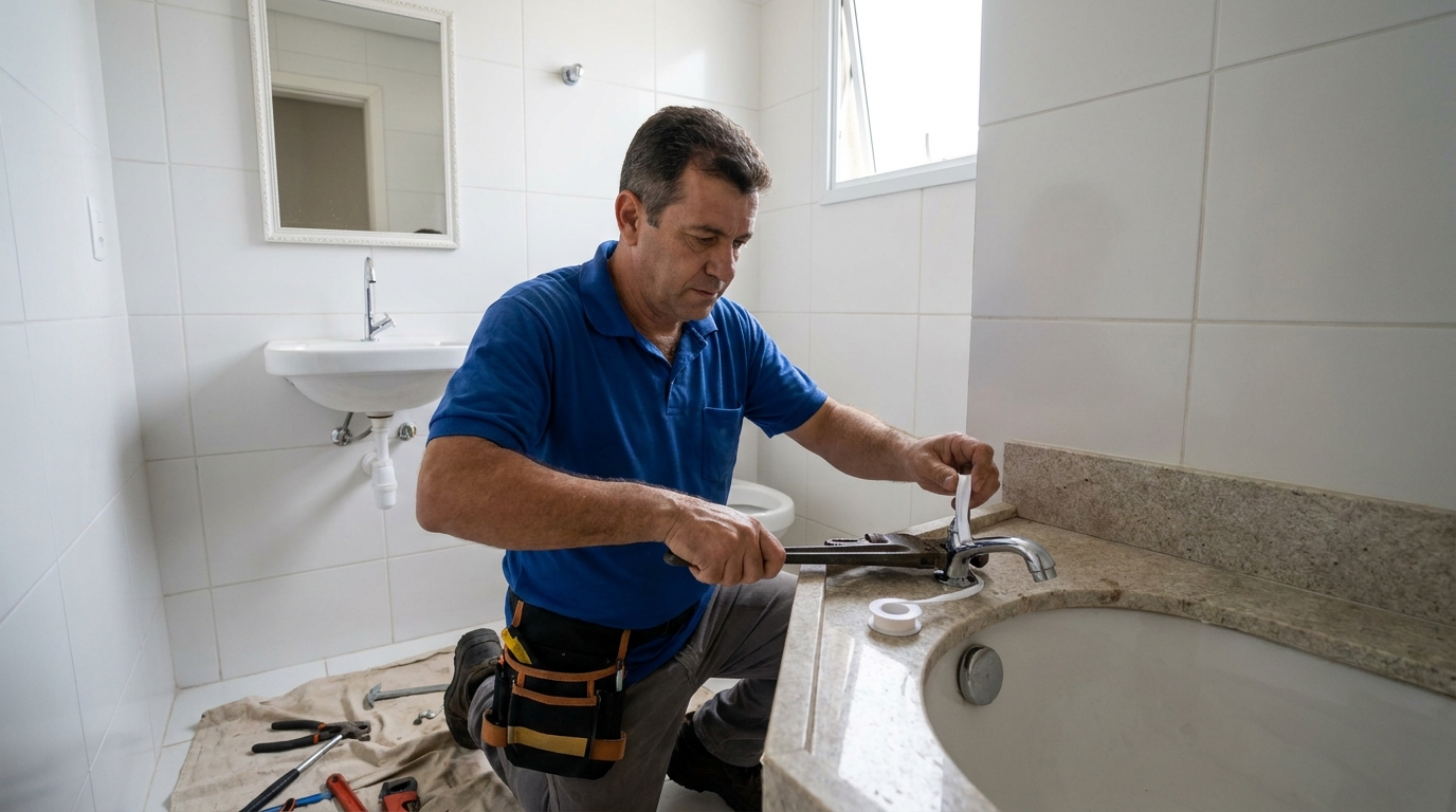 Instalação de torneira de cozinha em Macaé‑RJ
