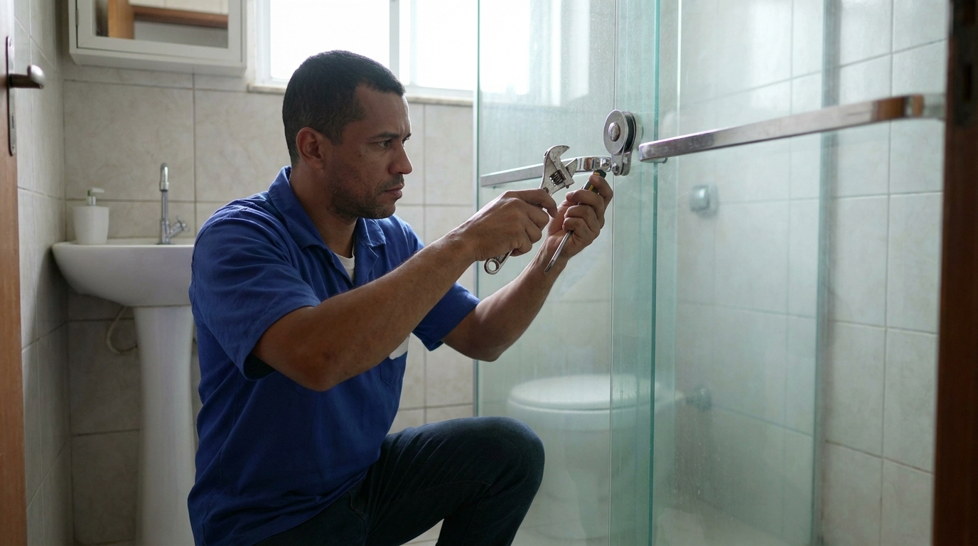 Manutenção e reparo de box de vidro perto de mim em Macaé‑RJ
